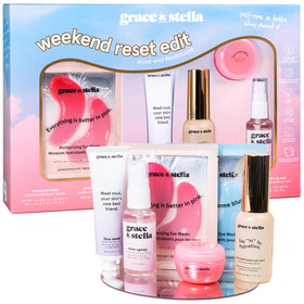 grace & stella colorful gift box front view showing set contents and gifting appeal