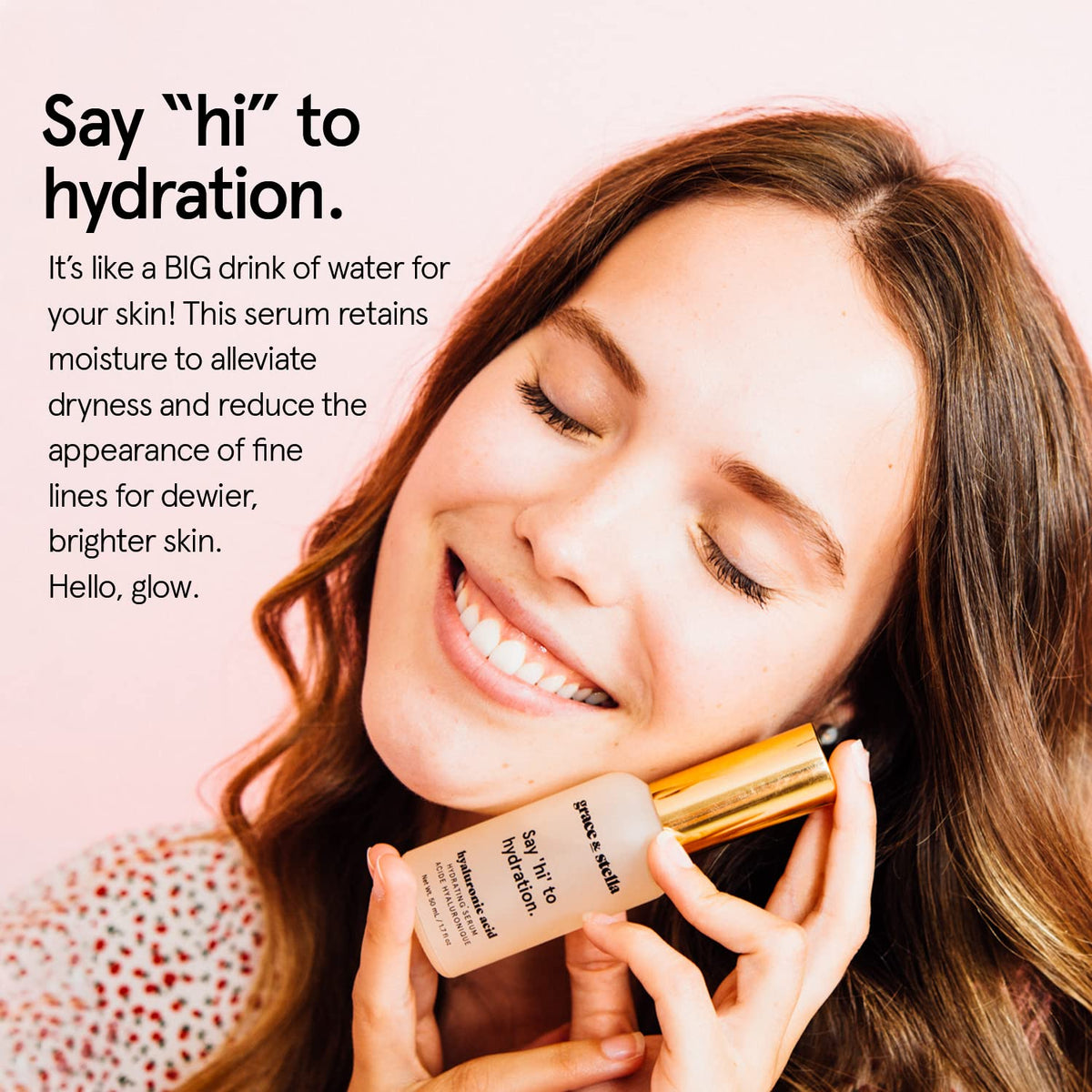 grace & stella pipette dispensing serum drop highlighting precise application benefit