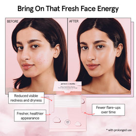 grace & stella towel removing makeup demonstrating easy, gentle makeup removal