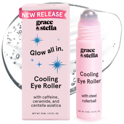 grace & stella front packaging showing compact 15ml tube, travel-friendly and handy