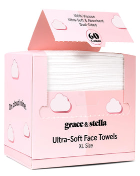 grace & stella front packaging showing 60-count travel-friendly wrap and benefits