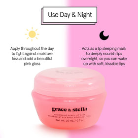 grace & stella ingredient blend close-up highlighting jojoba and shea for deep nourishment