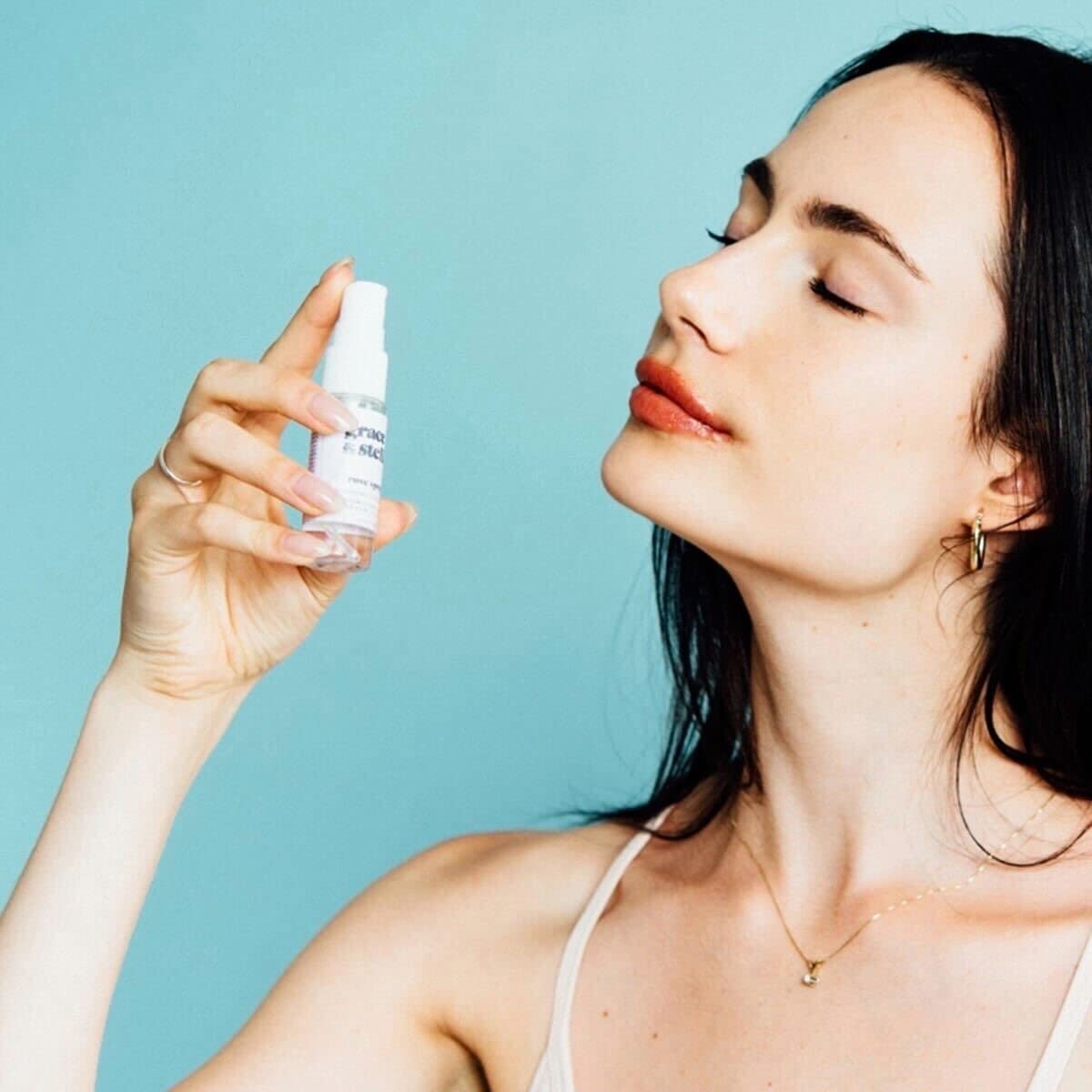 grace & stella lifestyle on bathroom counter suggesting easy daily skincare ritual