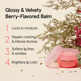 grace & stella lip butter in a beach bag protecting lips from dryness