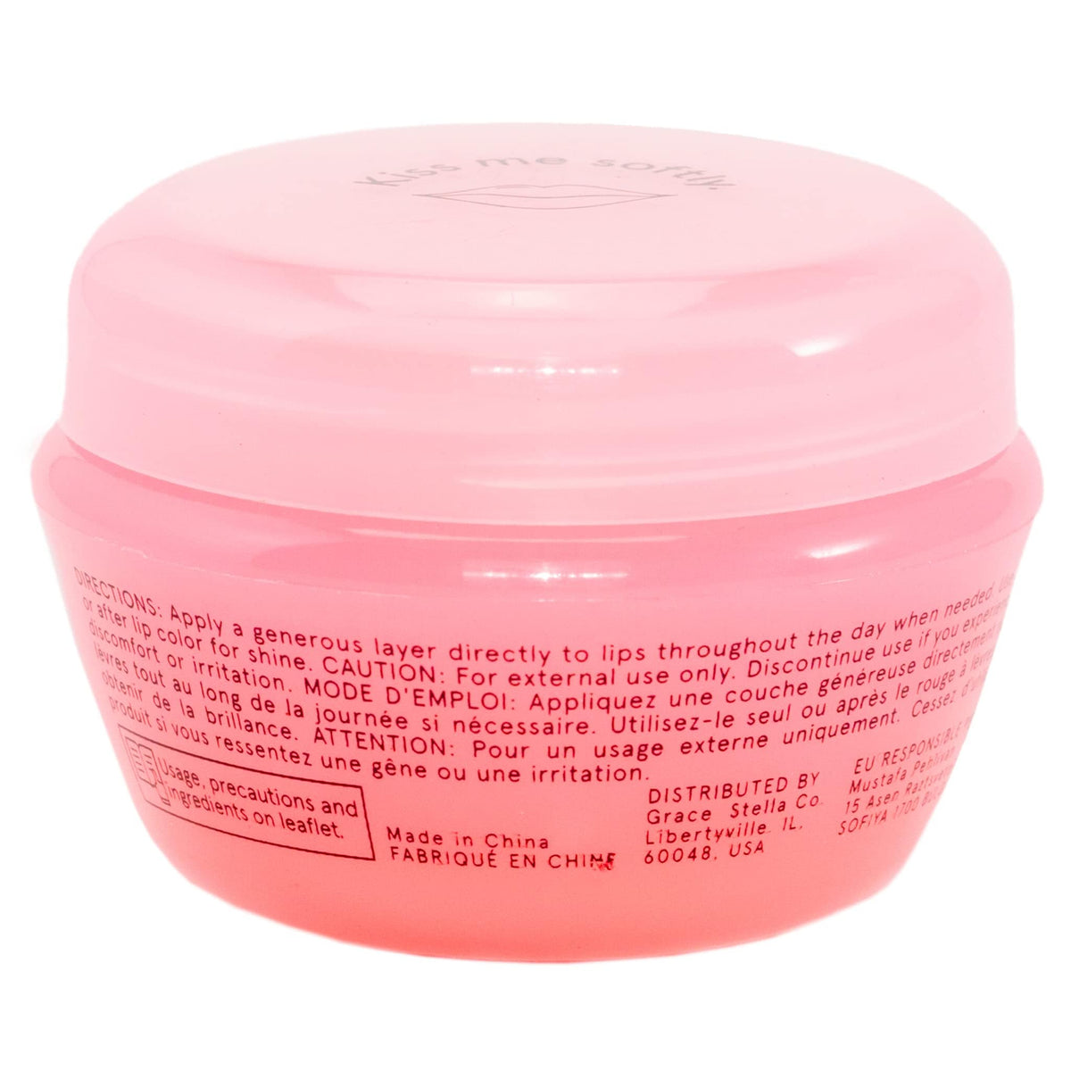 grace & stella label detail shot showing award mention and clean vegan formulation benefit