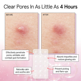 grace & stella patch applied on cheek demonstrating discreet coverage and protection