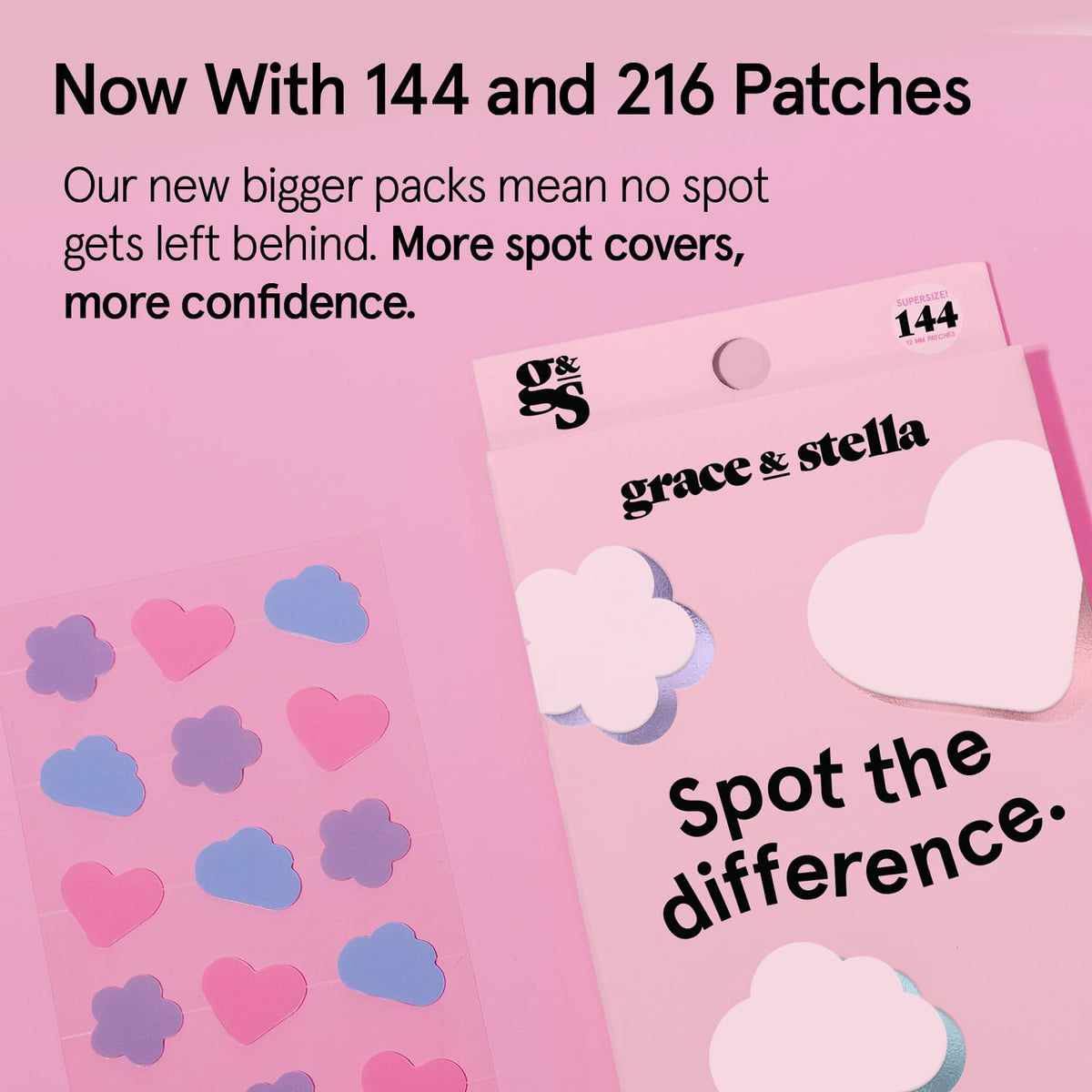 grace & stella patch under light makeup showing near-invisible finish