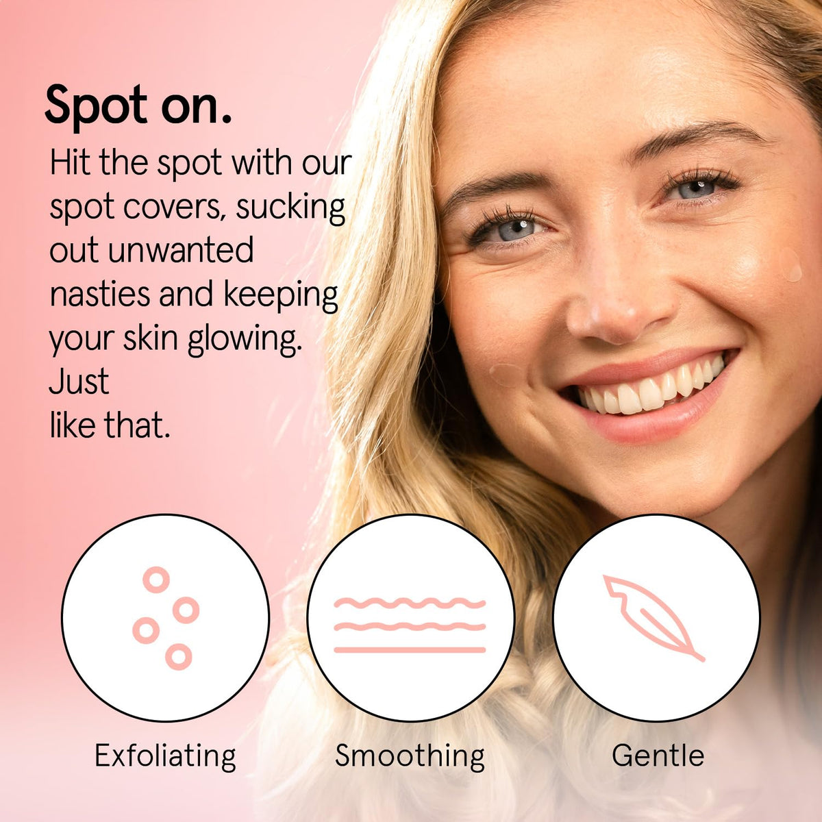 grace & stella patch close-up texture showing hydrocolloid surface and strong adhesion benefit
