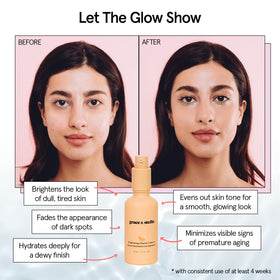 grace & stella dropper releasing serum to show lightweight texture