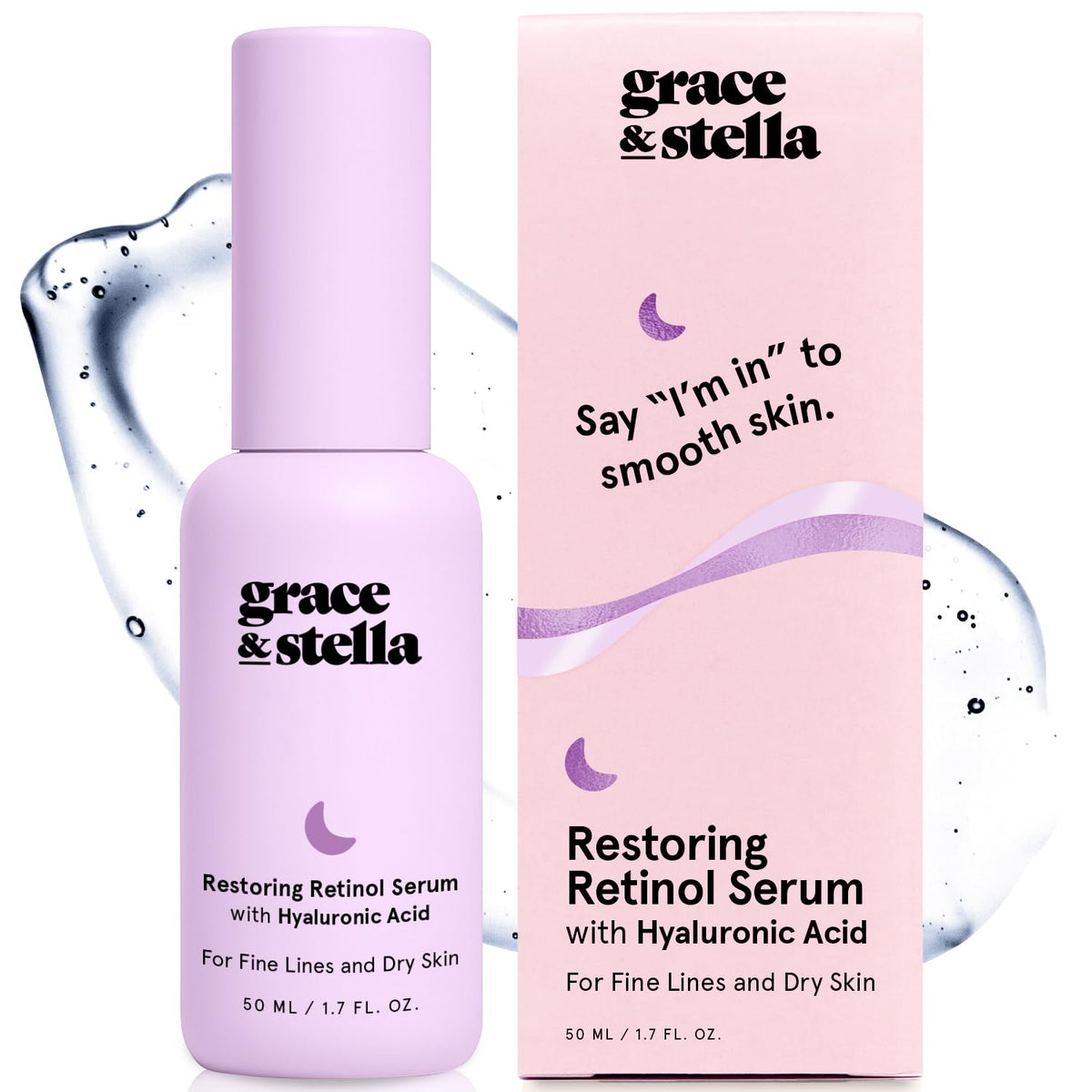 grace & stella front bottle showing sleek packaging and instant appeal