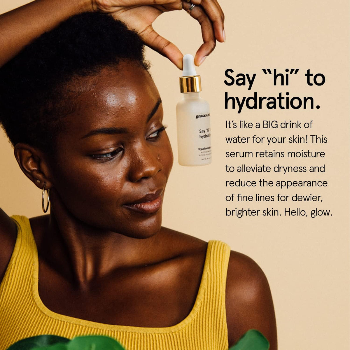 grace & stella dropper dispensing serum demonstrating precise application and control