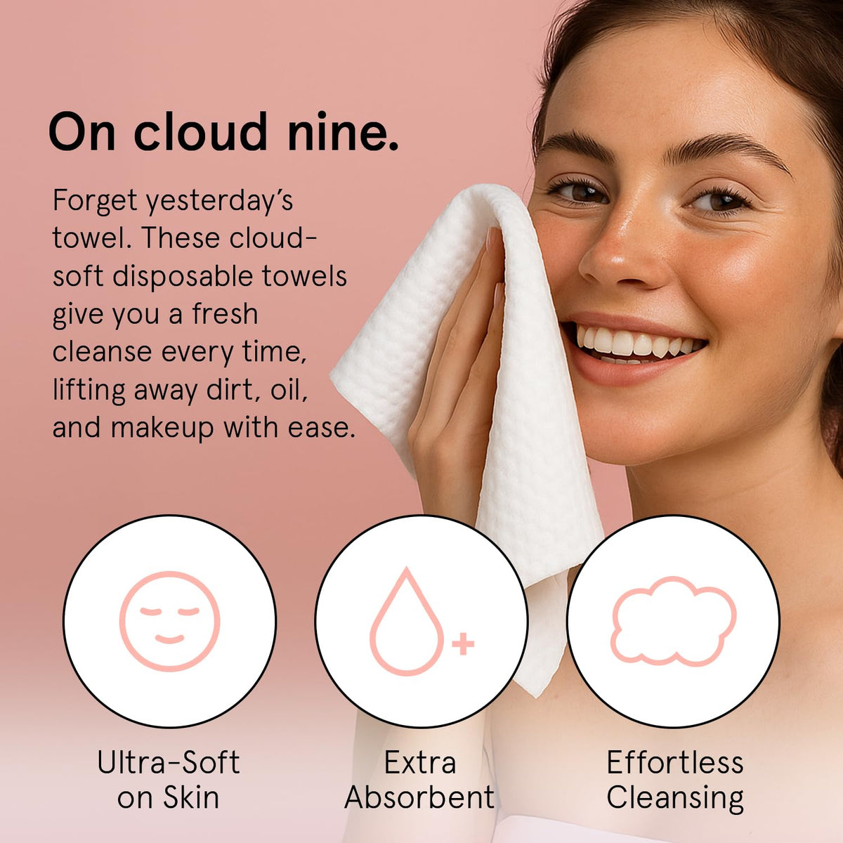 grace & stella close-up showing soft viscose texture for gentle cleansing