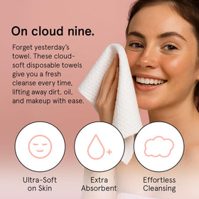 grace & stella close-up showing soft viscose texture for gentle cleansing