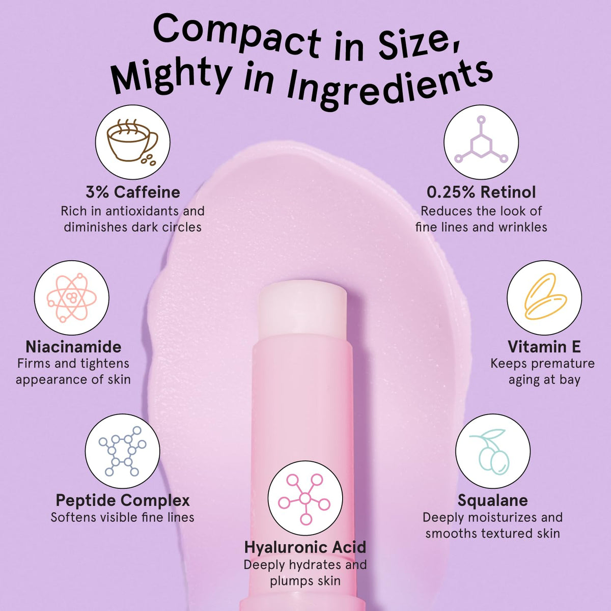 grace & stella stick tucked inside a purse highlighting portability and on-the-go brightening benefit