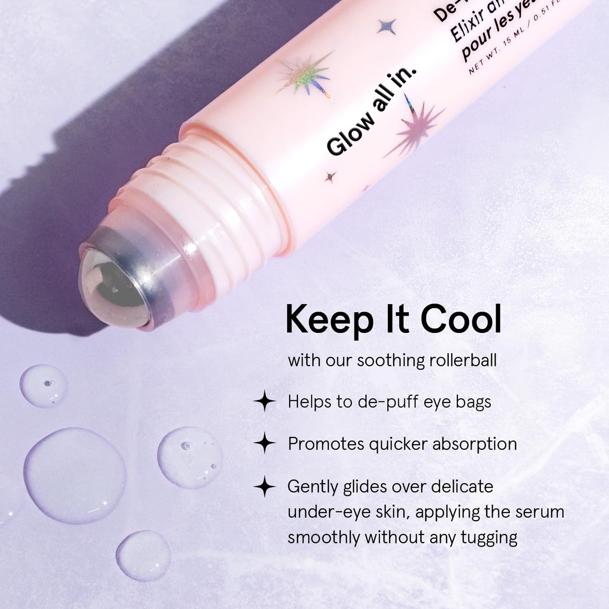 grace & stella serum texture drop demonstrating lightweight hydration and smooth finish