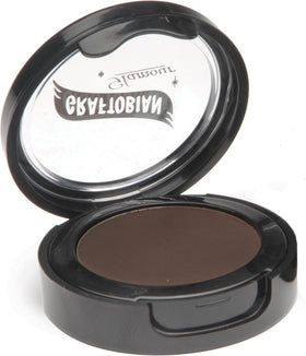 Graftobian compact front view showing Espresso Brown and travel-friendly size benefit