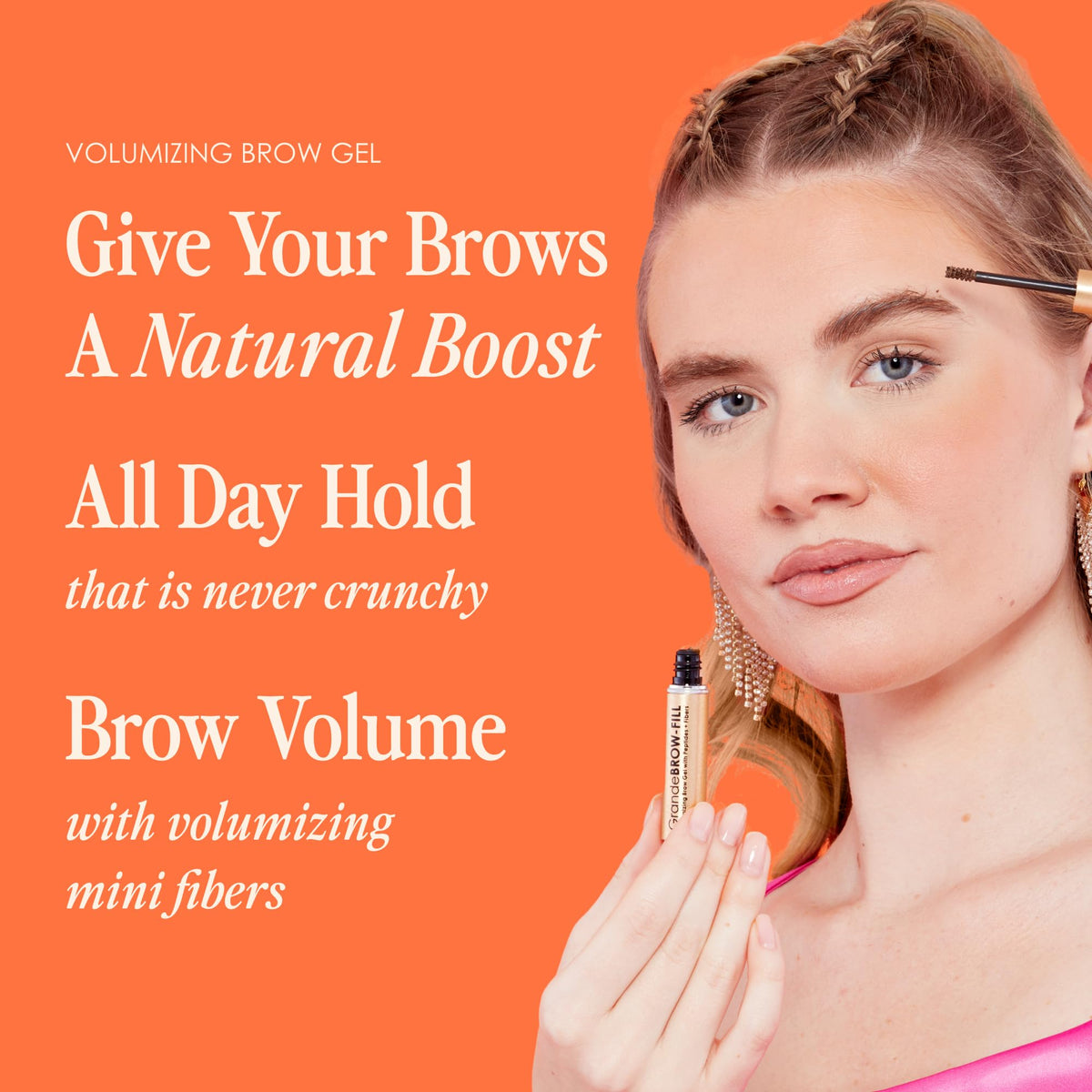 Grande Cosmetics gel texture with fibers visible to illustrate volumizing effect