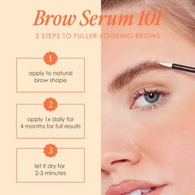 Grande Cosmetics grandebrow 3ml size comparison illustrating compact four-month supply convenience