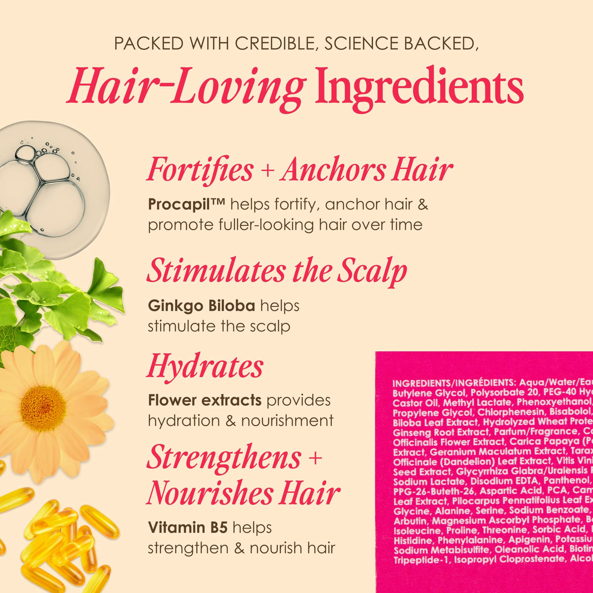 Grande Cosmetics GrandeHAIR on bathroom shelf in routine setting for daily use benefit