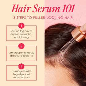Grande Cosmetics GrandeHAIR next to a 40ml reference showing product size benefit