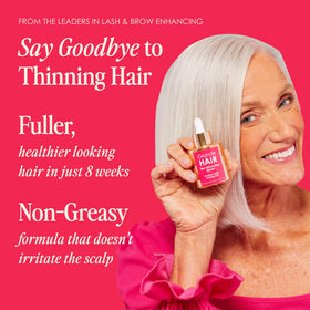 Grande Cosmetics GrandeHAIR serum drop highlighting lightweight texture benefit