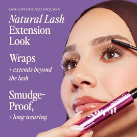 Grande Cosmetics GrandeWRAP tapered brush close-up, reaches inner and outer lashes
