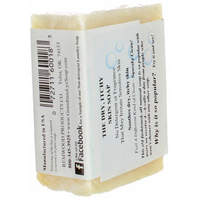 Grandma's Pure soap in hand illustrating large 6 oz bar size benefit