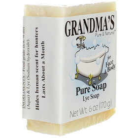 Grandma's Pure label and ingredient panel highlighting no additives