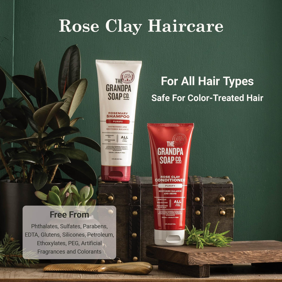 Creamy conditioner texture on hand from The Grandpa Soap Company showing smooth application