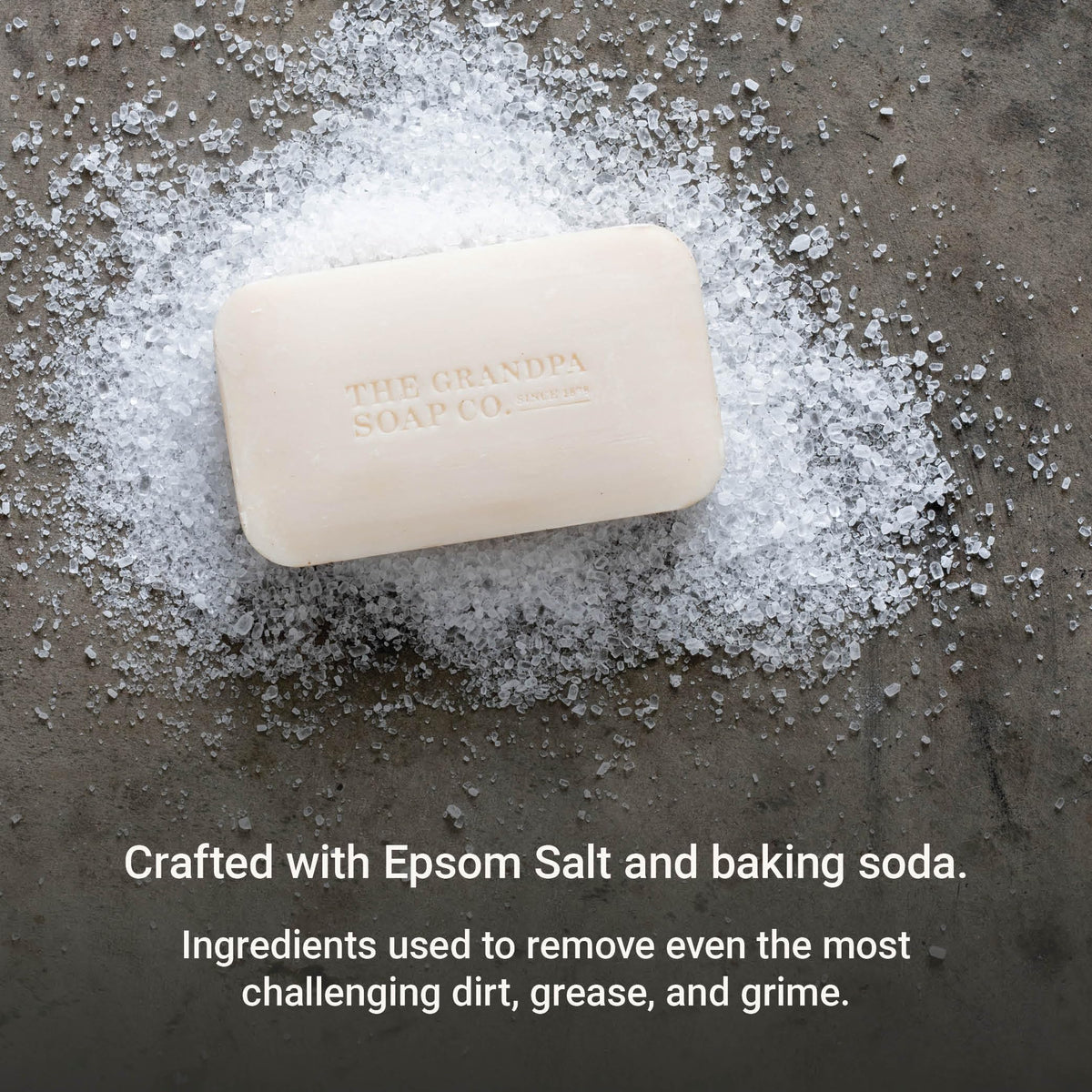 The Grandpa Soap Company three-pack bars displayed to highlight packaging and quantity