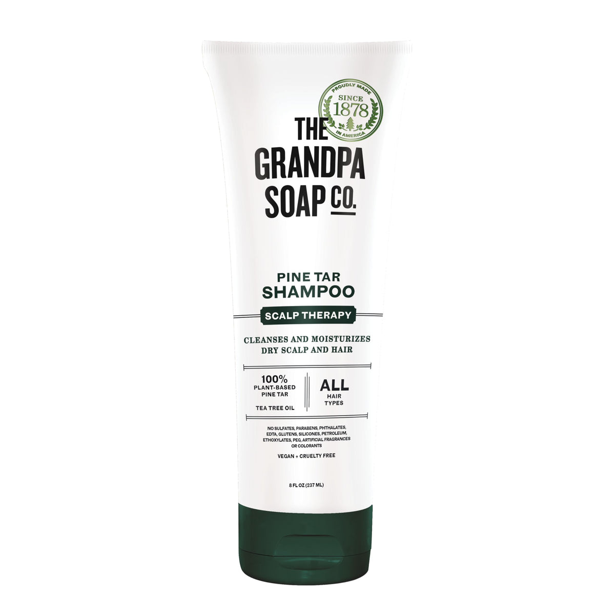 The Grandpa Soap Company front tube showing product and benefits
