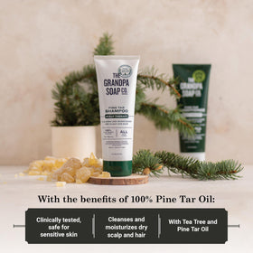 The Grandpa Soap Company texture and ingredients shot emphasizing naturalness