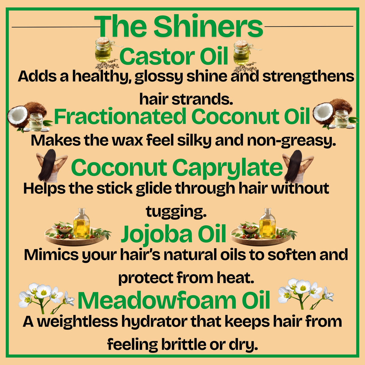 GranNaturals applying stick to hairline to tame flyaways and add control