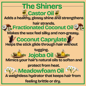 GranNaturals applying stick to hairline to tame flyaways and add control