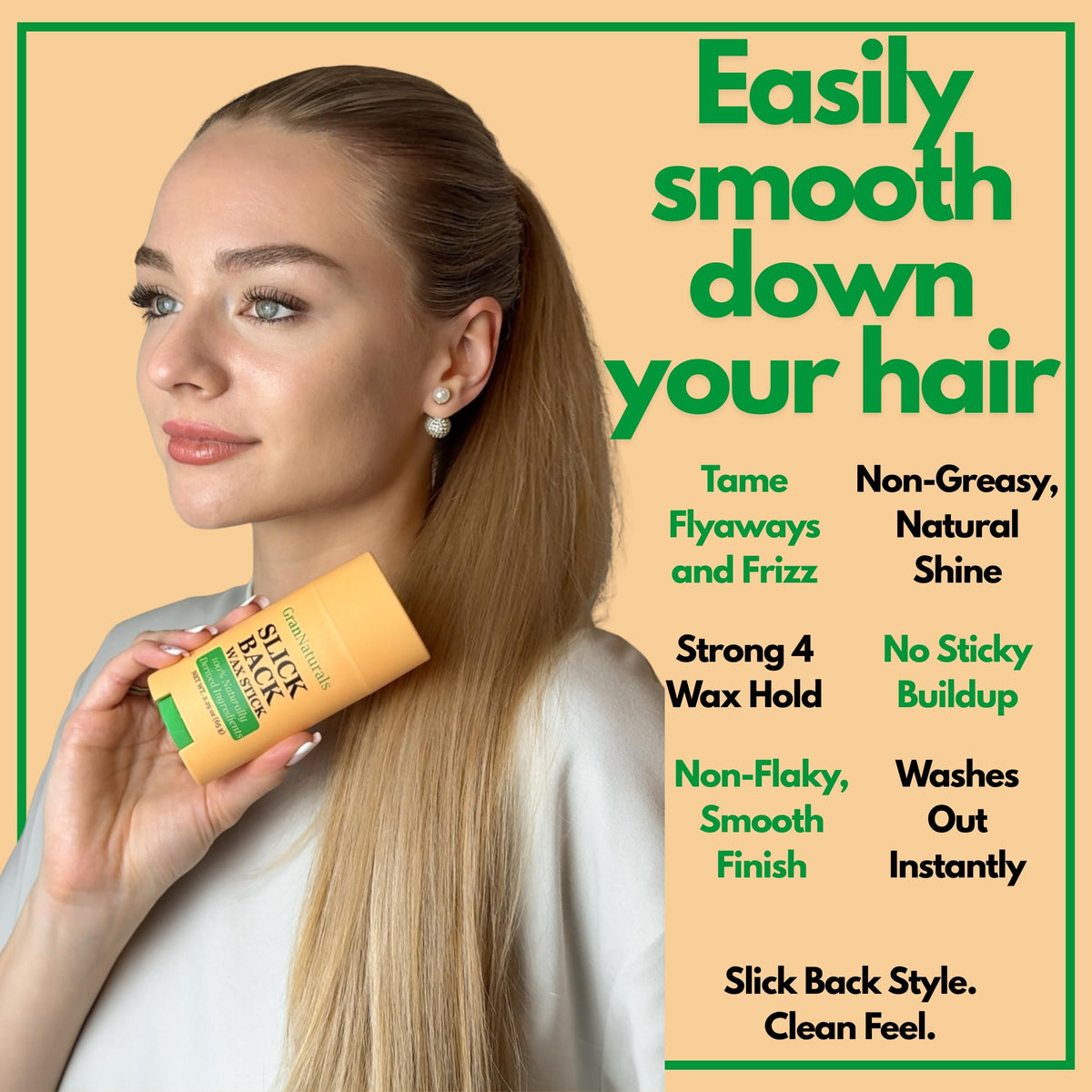 GranNaturals open stick close-up showing smooth wax texture and spreadability