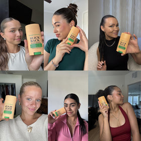 GranNaturals used to create sleek high bun for long-lasting polished look