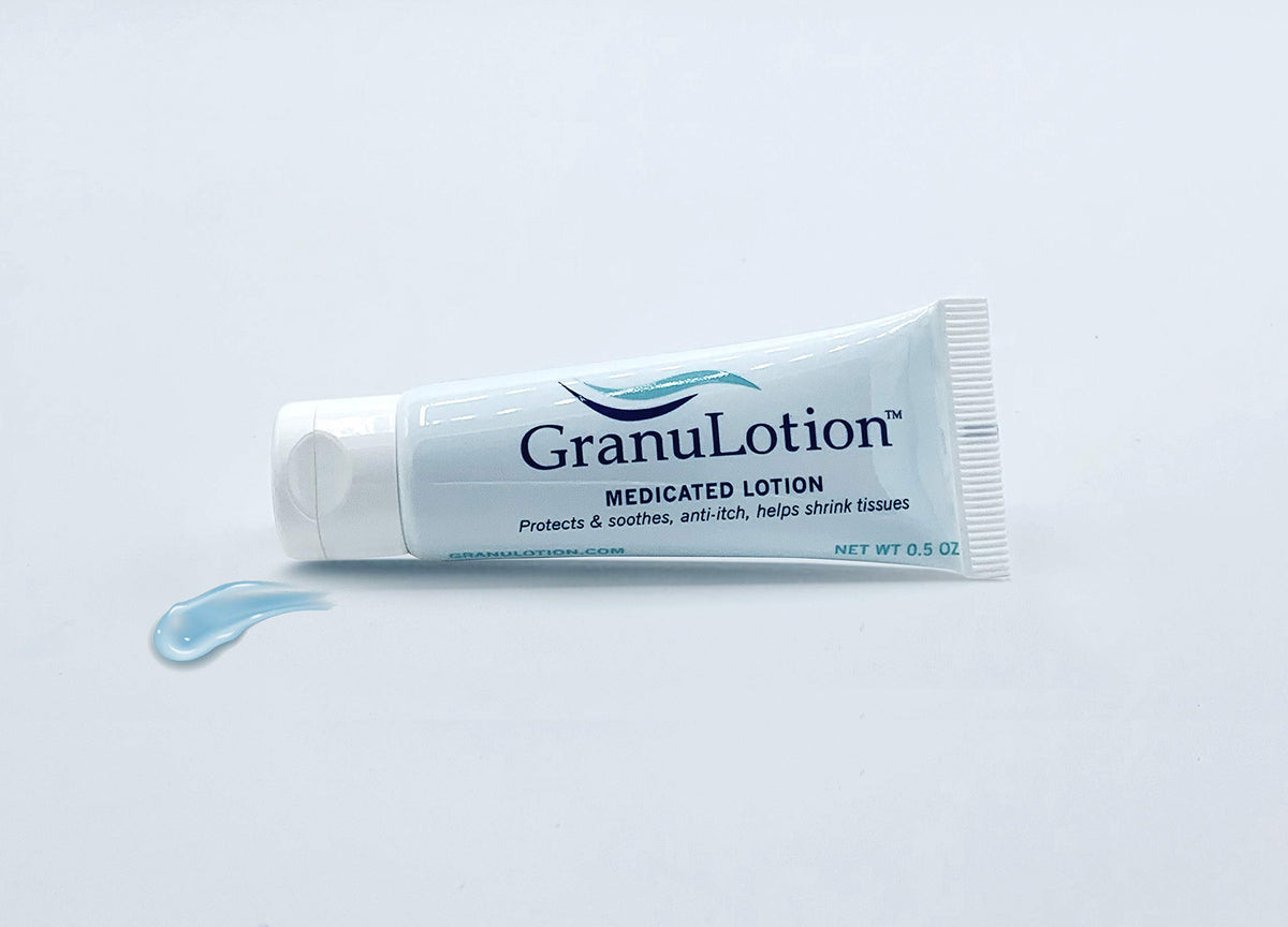 GranuLotion inside travel bag showing convenience for commuting and on-the-go benefit