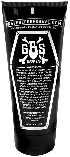 Grave Before Shave argan oil lather on beard demonstrating gentle hydration benefit