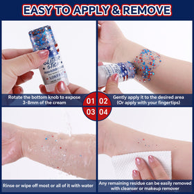 Gravel Dew next to phone showing pocket-sized portability and instant touch-ups
