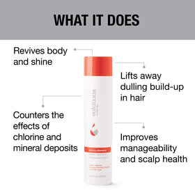 GREAT CLIPS label close-up displaying key ingredients and clarifying benefits