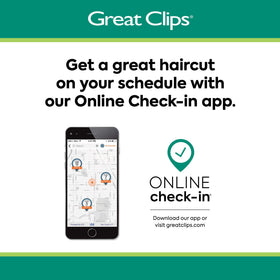 GREAT CLIPS bottle on bathroom shelf lifestyle showing salon-fresh convenience