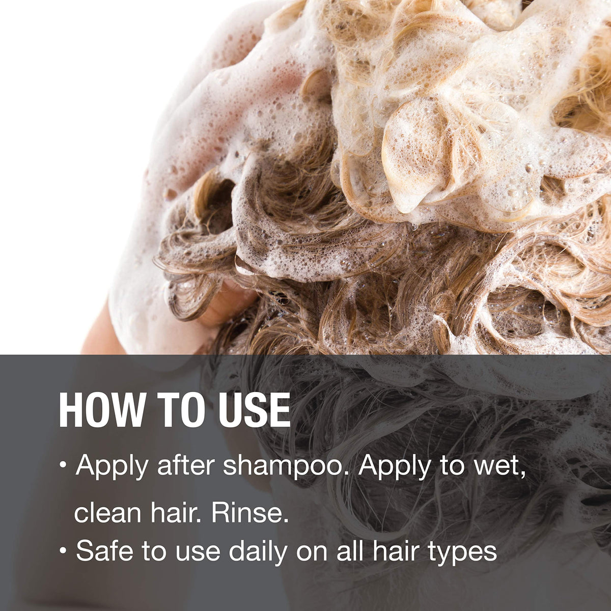 GREAT CLIPS bottle in shower scene illustrating everyday salon-quality use