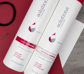 GREAT CLIPS shampoo creamy texture on hand showing easy lather and manageability