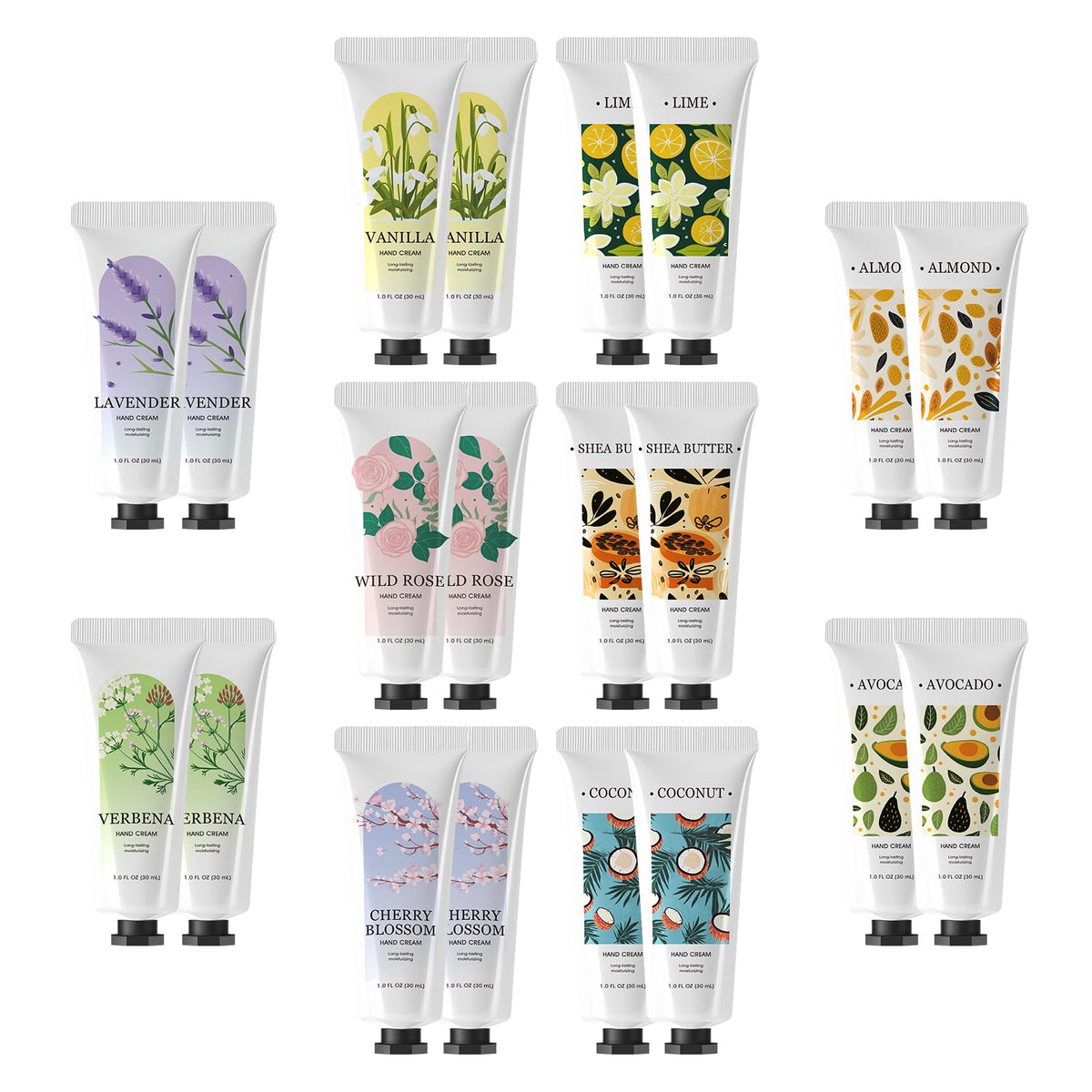 Green Canyon Spa front packaging showing 20 mini lotion tubes and variety