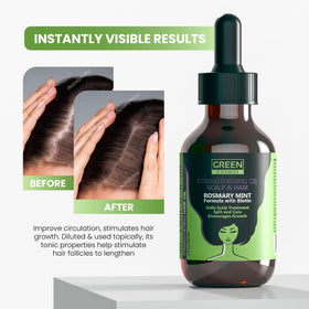 Green Cosmos used on eyebrow area illustrating conditioning and shaping benefit