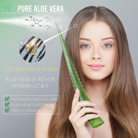 green leaf naturals label detail highlighting cold-pressed aloe and vitamin blend benefits