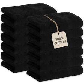 GREEN LIFESTYLE stacked 12-pack towels showing professional-ready supply and convenience