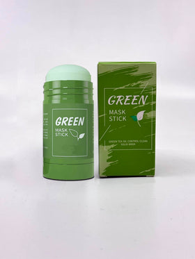 Green Mask Stick size comparison in hand showing travel-friendly capacity