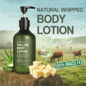 GreenBliss pump dispensing lotion into hand for quick absorbing hydration