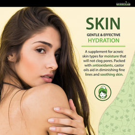 GreenIVe applied on hand to show skin hydration and quick absorption benefit